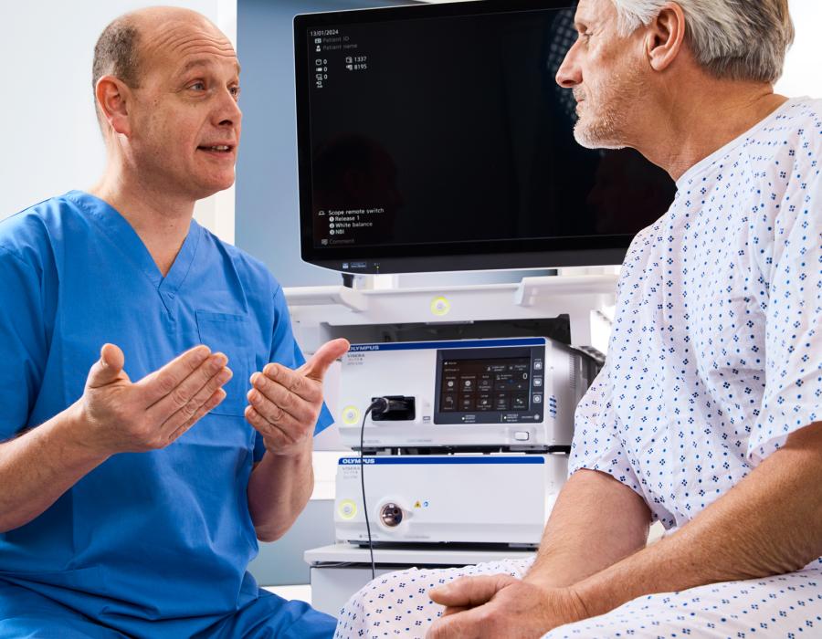 HCP talking to patient